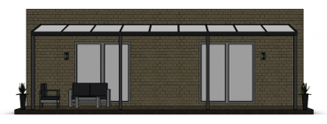 Preview: Überdachung mit 16 mm Polycarbonat, 9 x 3 m